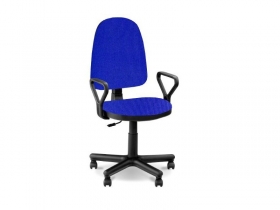Кресло офисное Престиж Люкс gtpPN S14 ткань черно-синяя