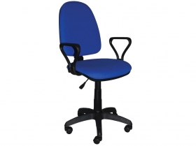 Кресло офисное Престиж Люкс gtpPN S6 ткань синяя