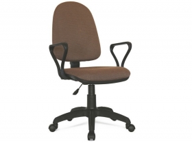 Кресло офисное Престиж Люкс gtpPN S9 ткань коричневая